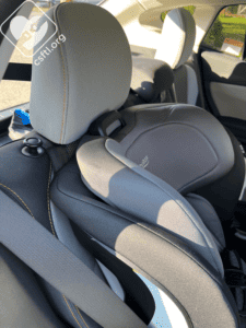 Britax Poplar headrest interference 2023 Subaru Crosstrek