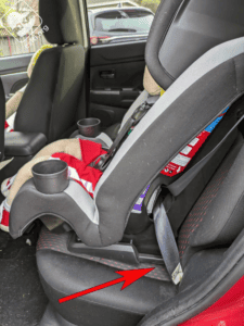 Safety 1st TriMate not flush on the vehicle seat