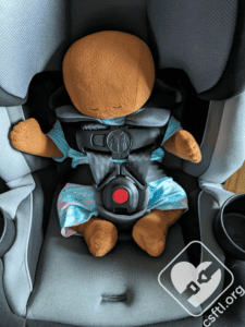Safety 1st TriMate newborn doll with harness pads